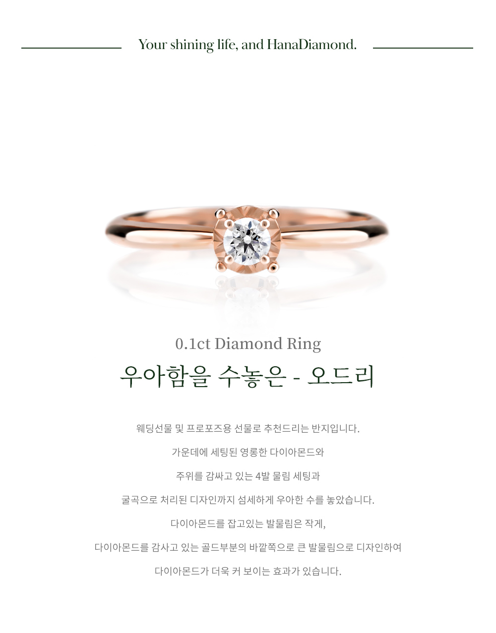 다이아몬드 반지 상세페이지